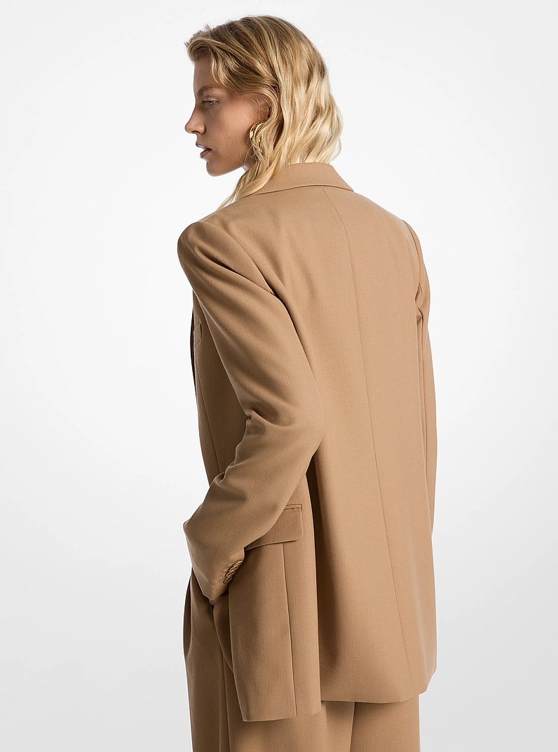 Blazer tipo boyfriend de mezcla de lana in CAF&Eacute; | Michael Kors