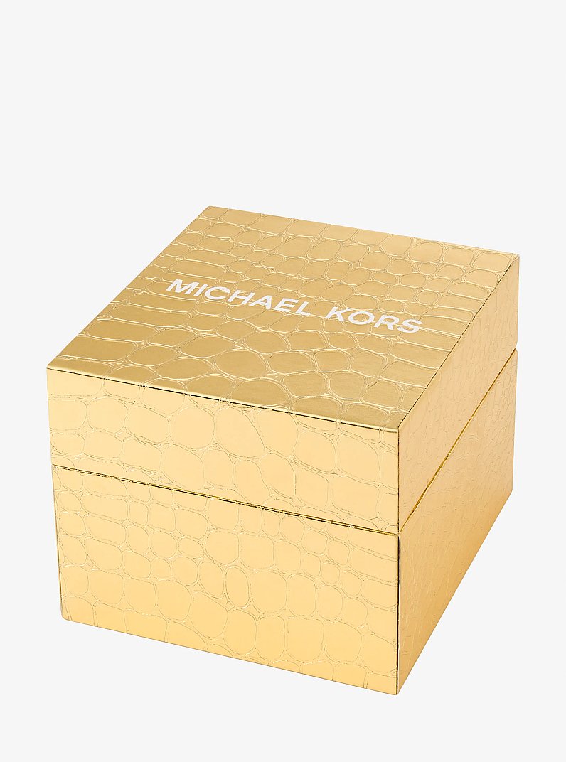 Kleine, blaue Armbanduhr Lexington in limitierter Auflage in CHAMBRAY | Michael Kors