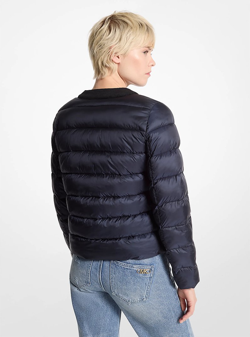 Packable Quilted Nylon Puffer Jacket in ADMIRAL | Michael Kors