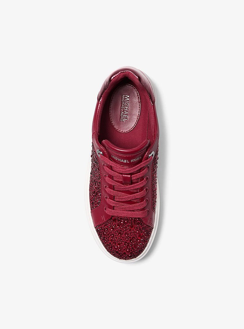 Romey Embellished Platform Sneaker in CHERRY | Michael Kors