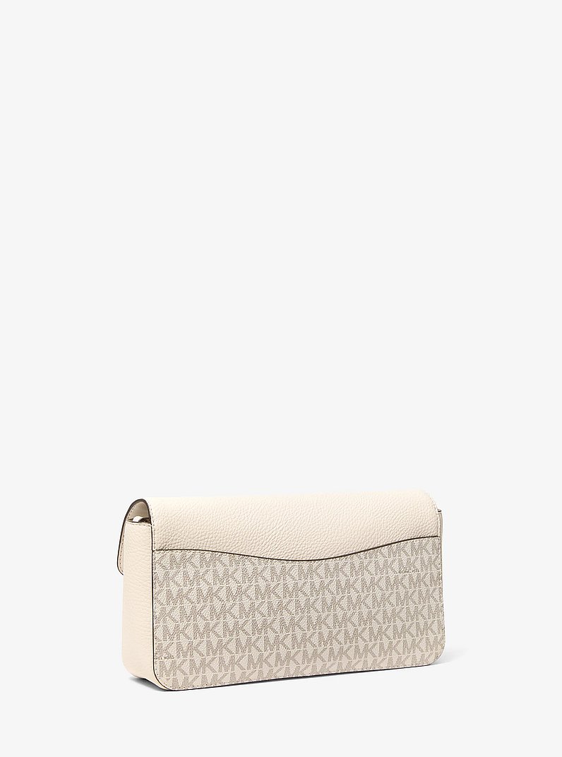 Kacey Medium Signature Logo Shoulder Bag in LT CRM MULTI | Michael Kors