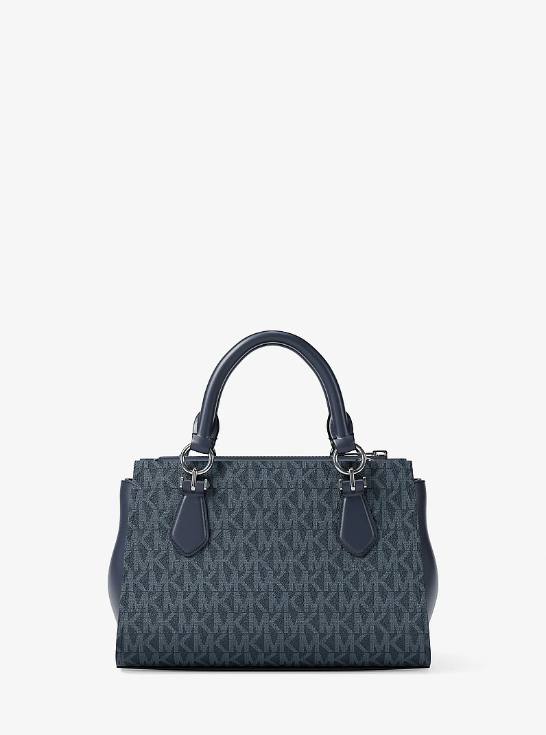 Marilyn Small Signature Logo Messenger Bag in ADMIRAL | Michael Kors