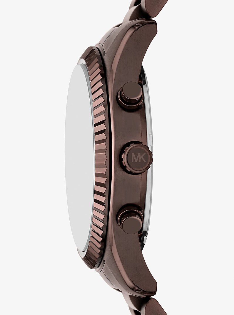 Oversized Lexington Brown-Tone Watch in CHOCOLATE | Michael Kors