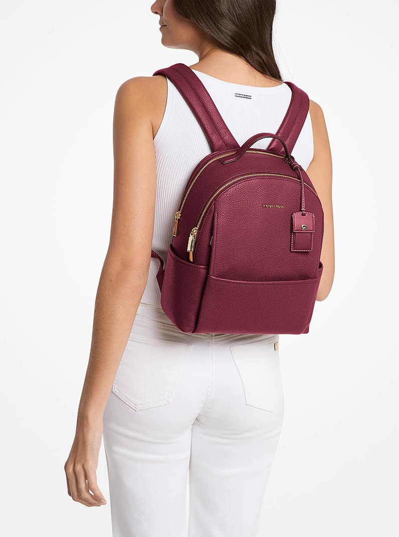 Sable Medium Pebbled Leather Backpack in MULBERRY | Michael Kors