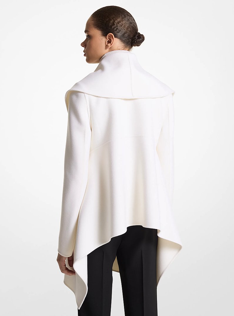 Wool Shawl Collar Jacket in IVORY | Michael Kors