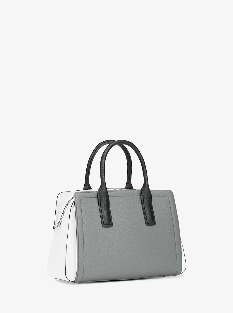 Laila Small Color-Block Leather Satchel in STORM MULTI | Michael Kors