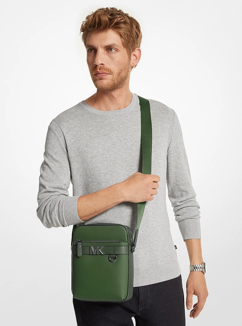 Hudson Crossgrain Leather Flight Bag