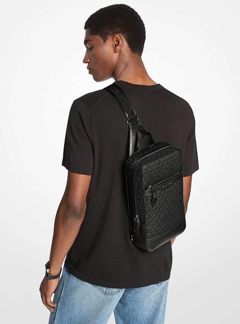 Sac ceinture de voyage Hudson &agrave; logo Signature in NOIR | Michael Kors