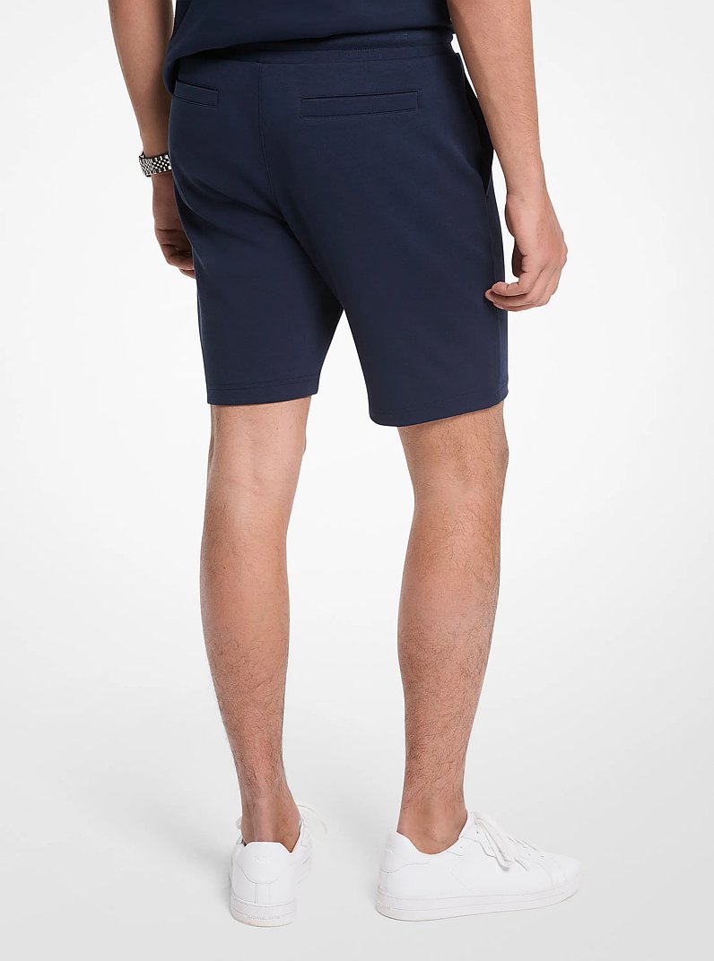 Short en m&eacute;lange de coton in MINUIT | Michael Kors