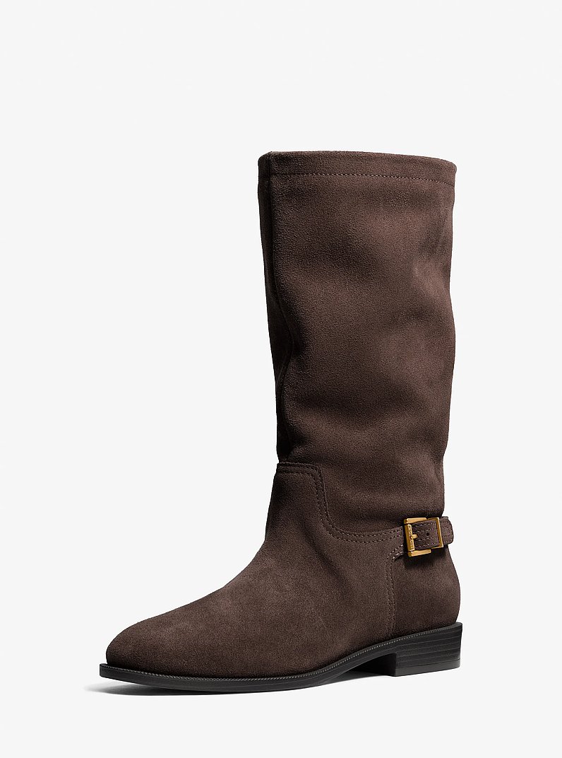Harleigh Suede Boot in CHOCOLATE | Michael Kors