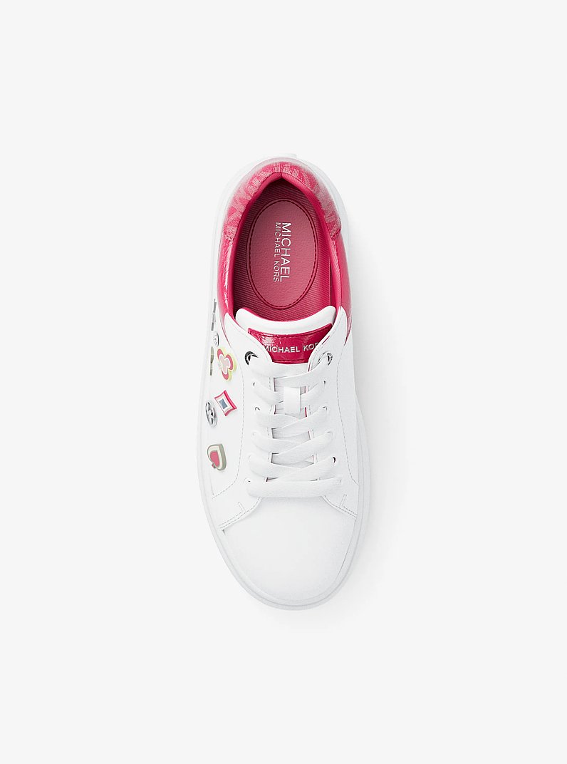 Romey Embellished Platform Sneaker in DK RASPBERRY | Michael Kors