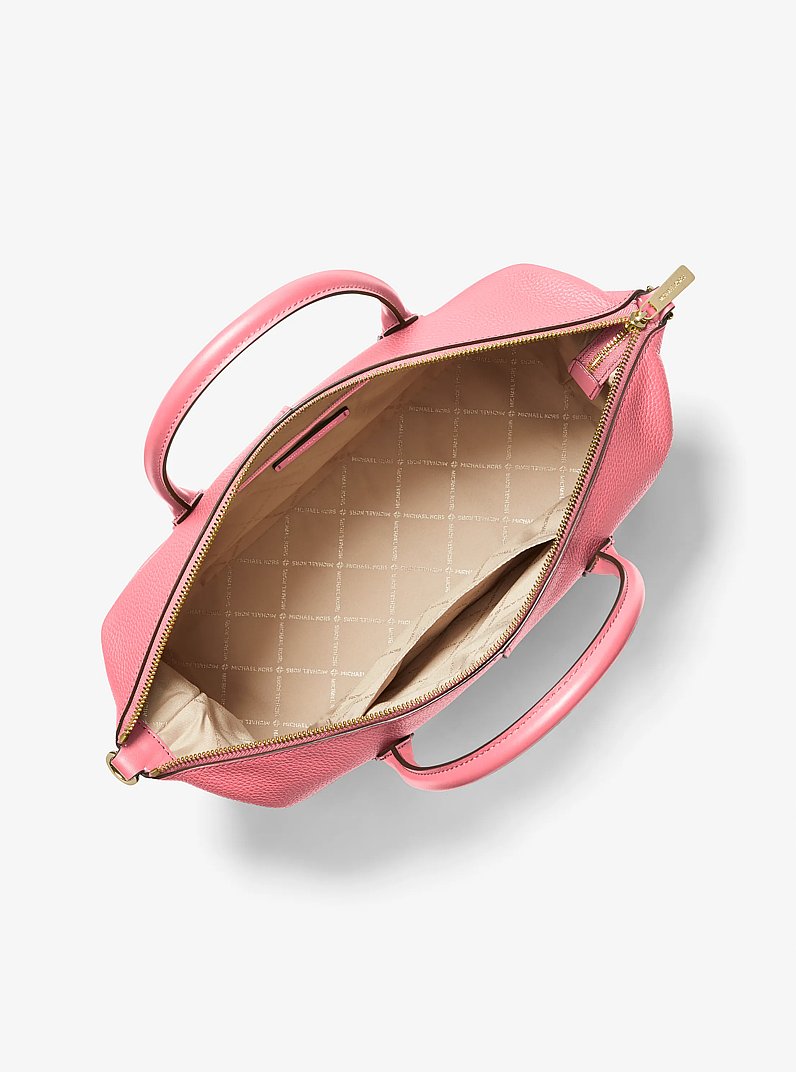 Grand sac &agrave; main Hyde en cuir grain&eacute; in SORBET BAIE CLAIR | Michael Kors