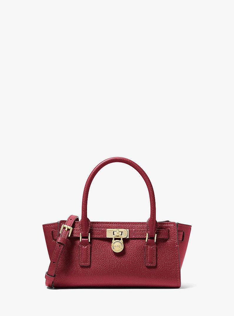 Hamilton Moderne Extra-Small Leather Crossbody Bag in DEEP RED | Michael Kors