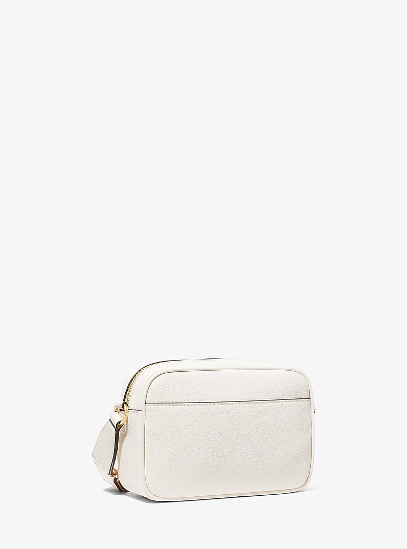 Jet Set Medium Leather Crossbody Bag with Case for Apple Airpods Pro&reg; in LT CREAM | Michael Kors