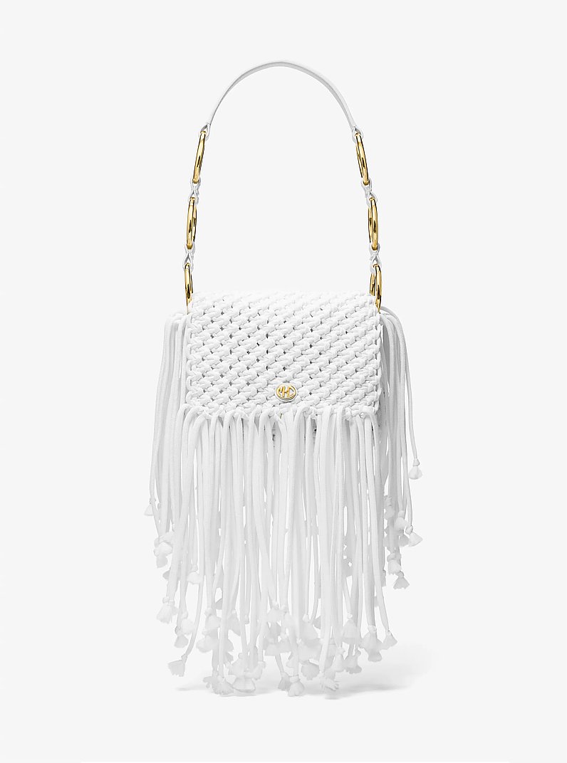 Marissa Medium Hand-Woven Macram&eacute; Shoulder Bag