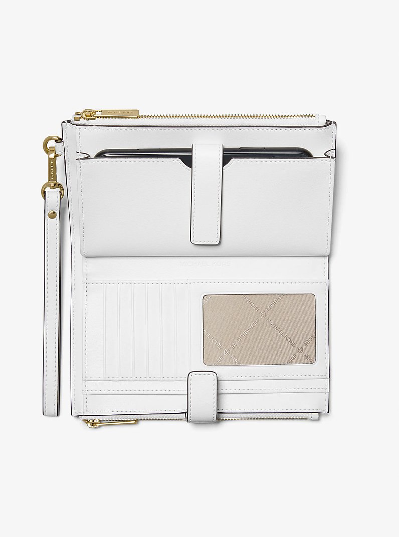 Billetera Jet Set para tel&eacute;fono grande de arco&iacute;ris con logotipo in ARCO&Iacute;RIS | Michael Kors