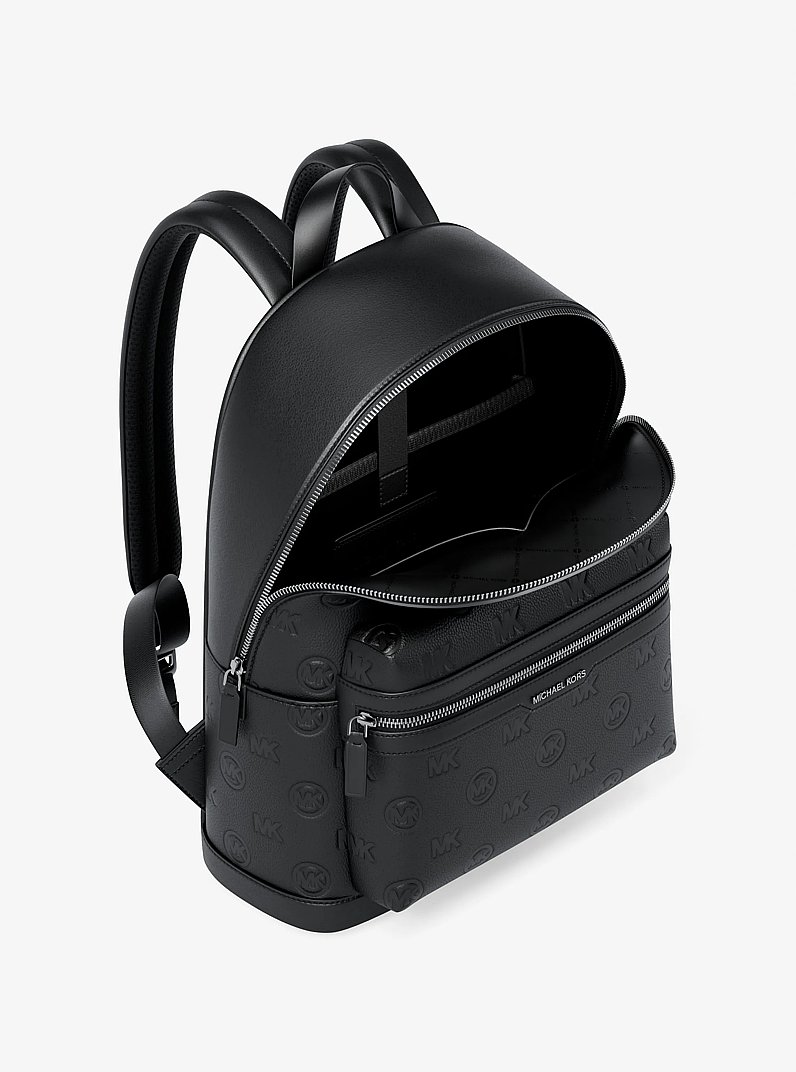 Sac &agrave; dos Cooper arrondi de taille moyenne &agrave; logo grav&eacute; in NOIR | Michael Kors
