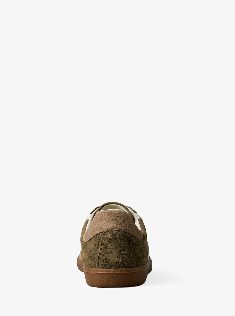 Jovie Color-Block Suede Sneaker in LODEN MULTI | Michael Kors