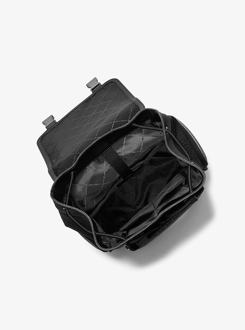 Varick Leather Backpack in BLACK | Michael Kors