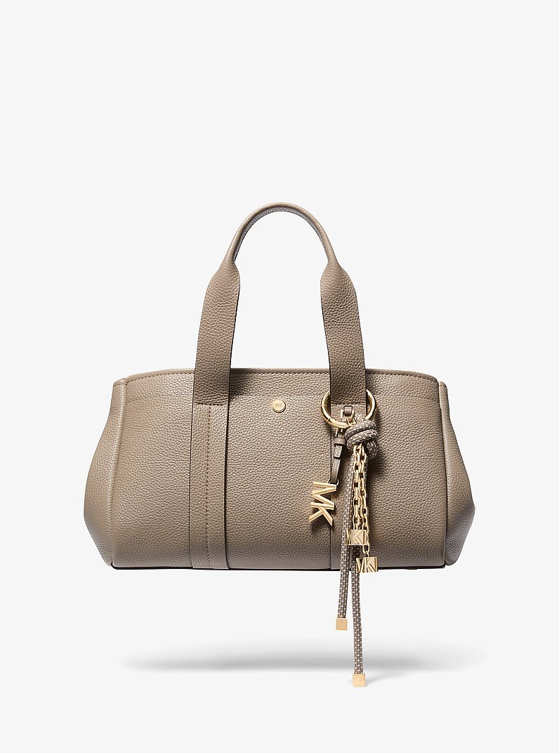 Gold-Tone and Speckled Cord Bag Charm in BIRCH | Michael Kors