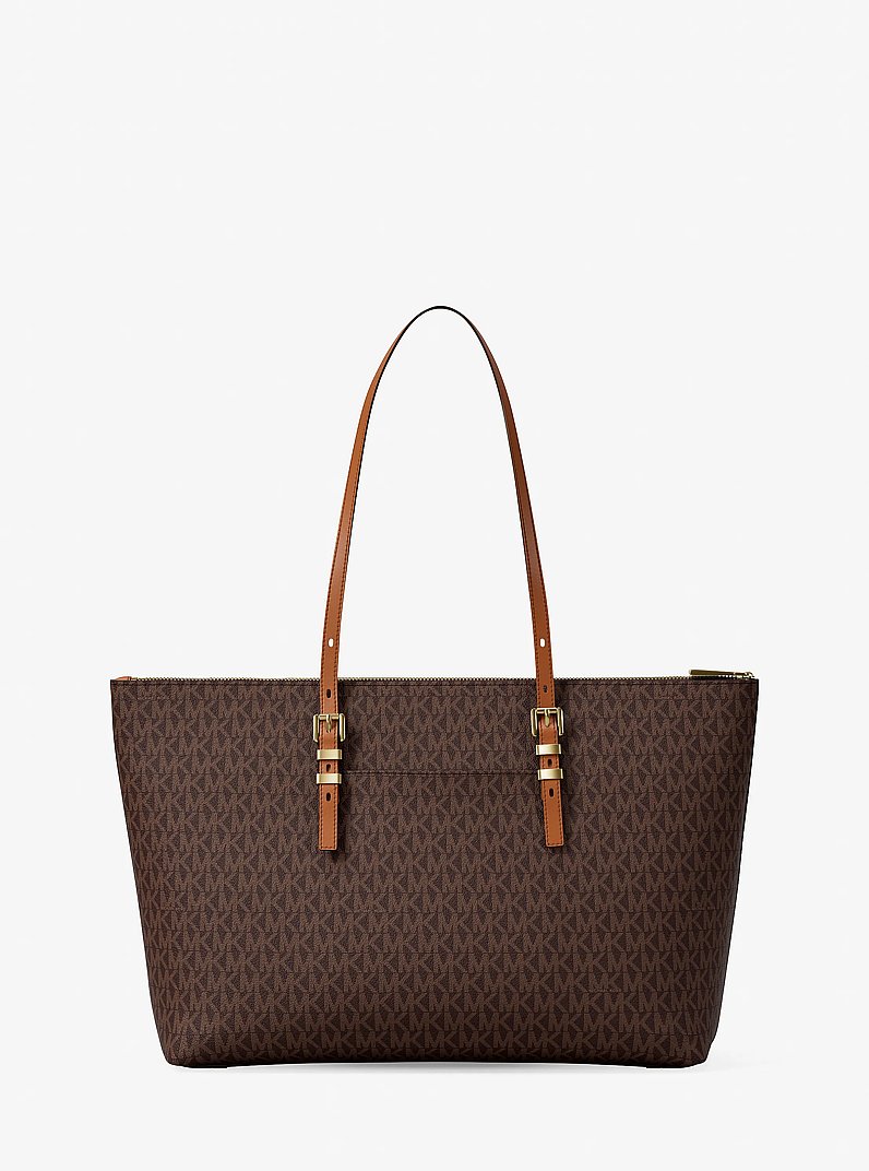 Shopper Quinn Large mit Signature-Logomuster in BRN/EICHELBR | Michael Kors