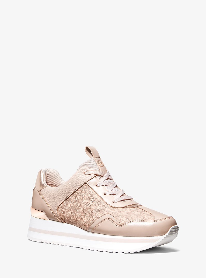 Raina Signature Logo Platform Trainer in BALLET | Michael Kors