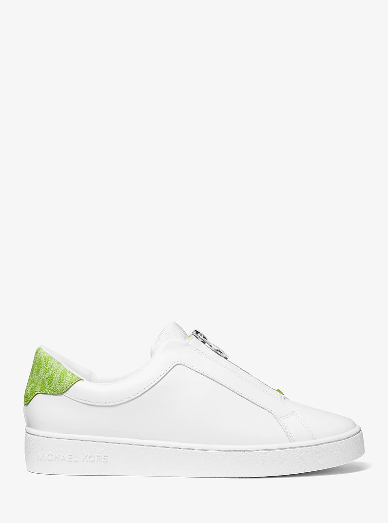 Keaton Leather Zip-Up Sneaker