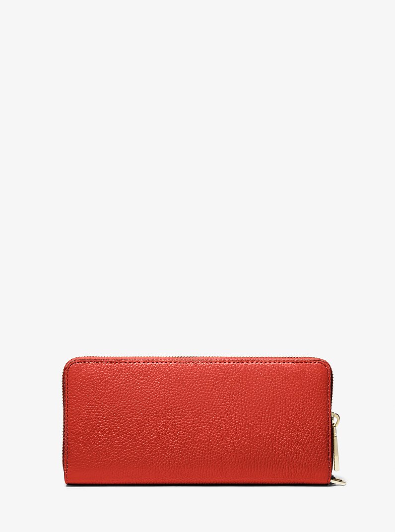 Bolso de pulsera continental de piel granulada in TERRACOTA CLARO | Michael Kors
