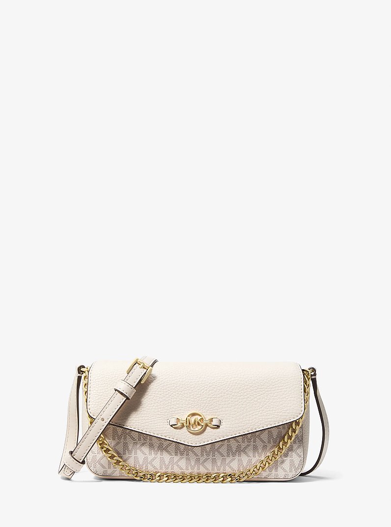Kacey Extra-Small Signature Logo and Smooth Crossbody Bag in LT CRM MULTI | Michael Kors