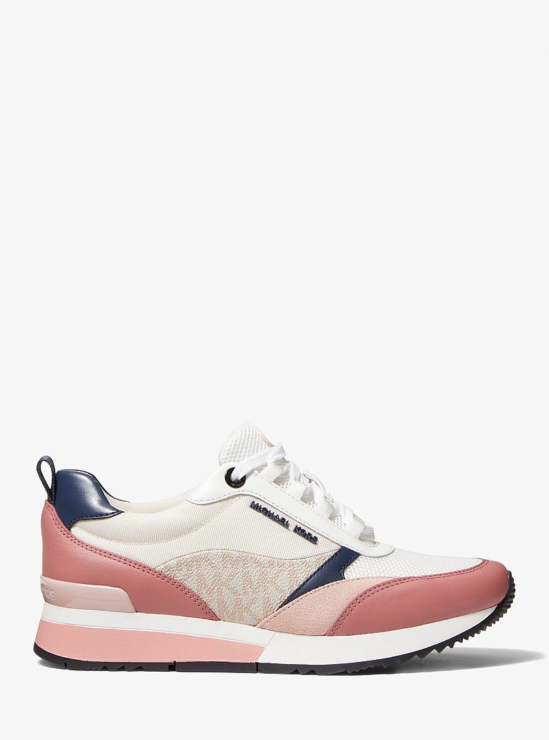 Allie Stride Leather Trainer in CREAM MULTI | Michael Kors