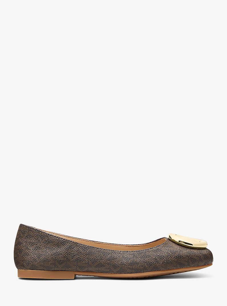 Ballerina Milan in pelle scamosciata in MARRONE | Michael Kors