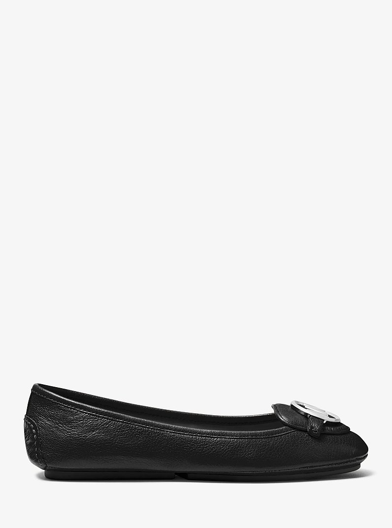 Lillie Leather Moccasin in BLACK | Michael Kors