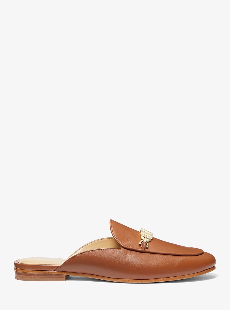 Tiffanie Leather Mule in LUGGAGE | Michael Kors