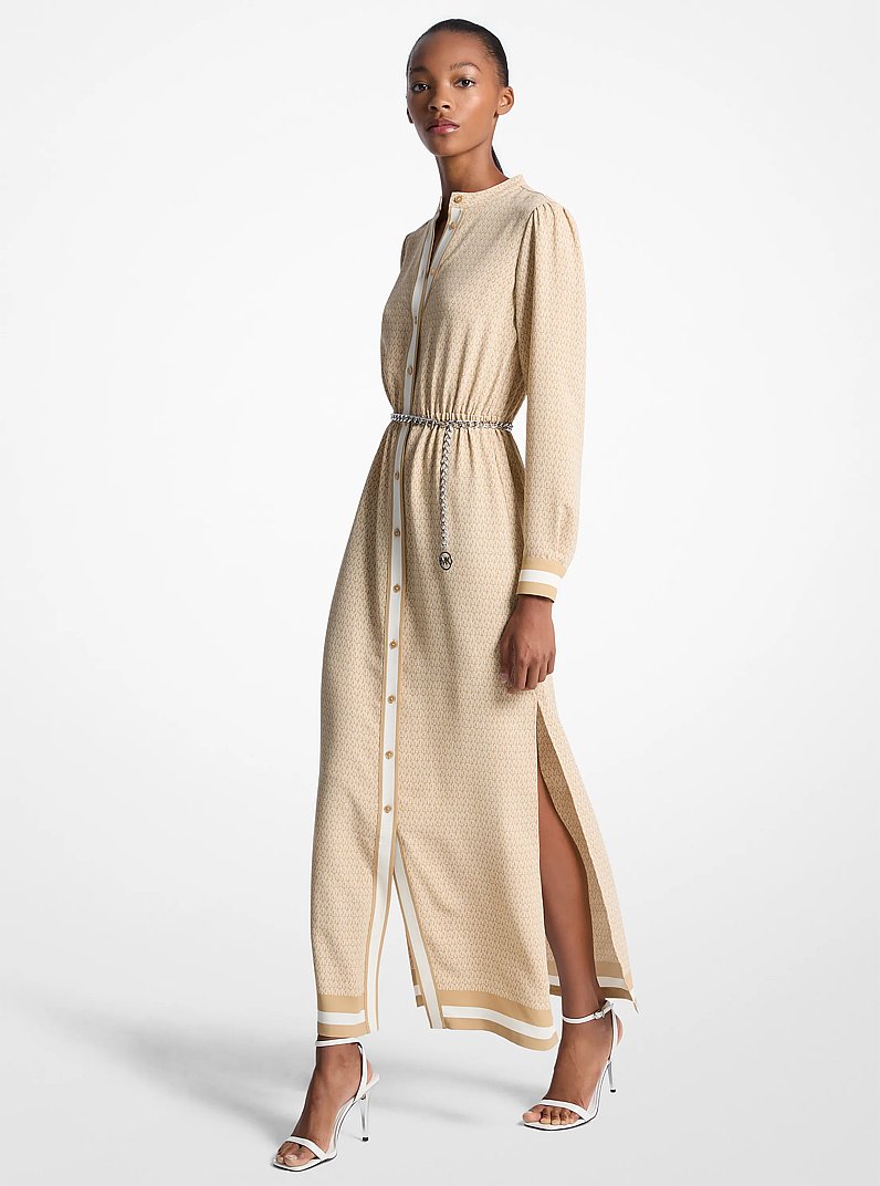 khaki flowy dress The Perfect Date Multiway Maxi Dress (Khaki), 12/L main image 1