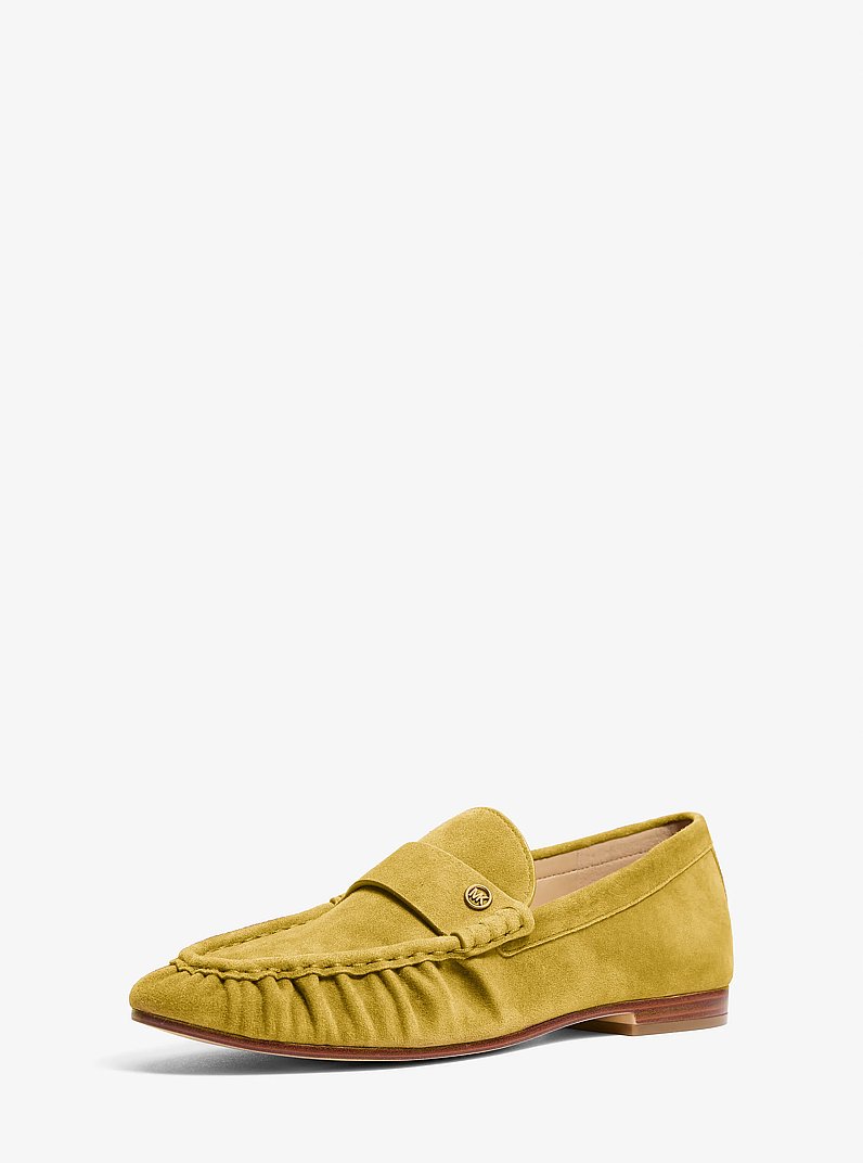 Loafer Jennings de ante in VERDE AMARILLENTO | Michael Kors