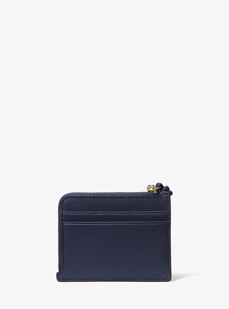 Jet Set Small Pebbled Leather Card Case Wristlet in DRESS BLUES | Michael Kors