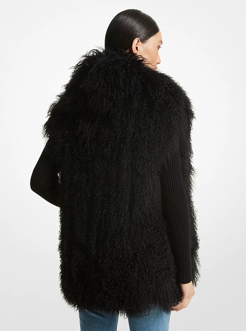 Chaleco de piel de oveja in NEGRO | Michael Kors