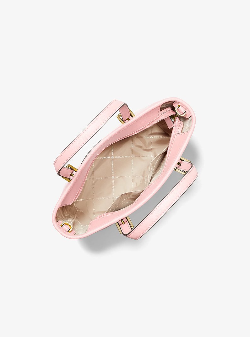 Jet Set Travel Extra-Small Saffiano Leather Top-Zip Tote Bag in POWDER BLUSH | Michael Kors