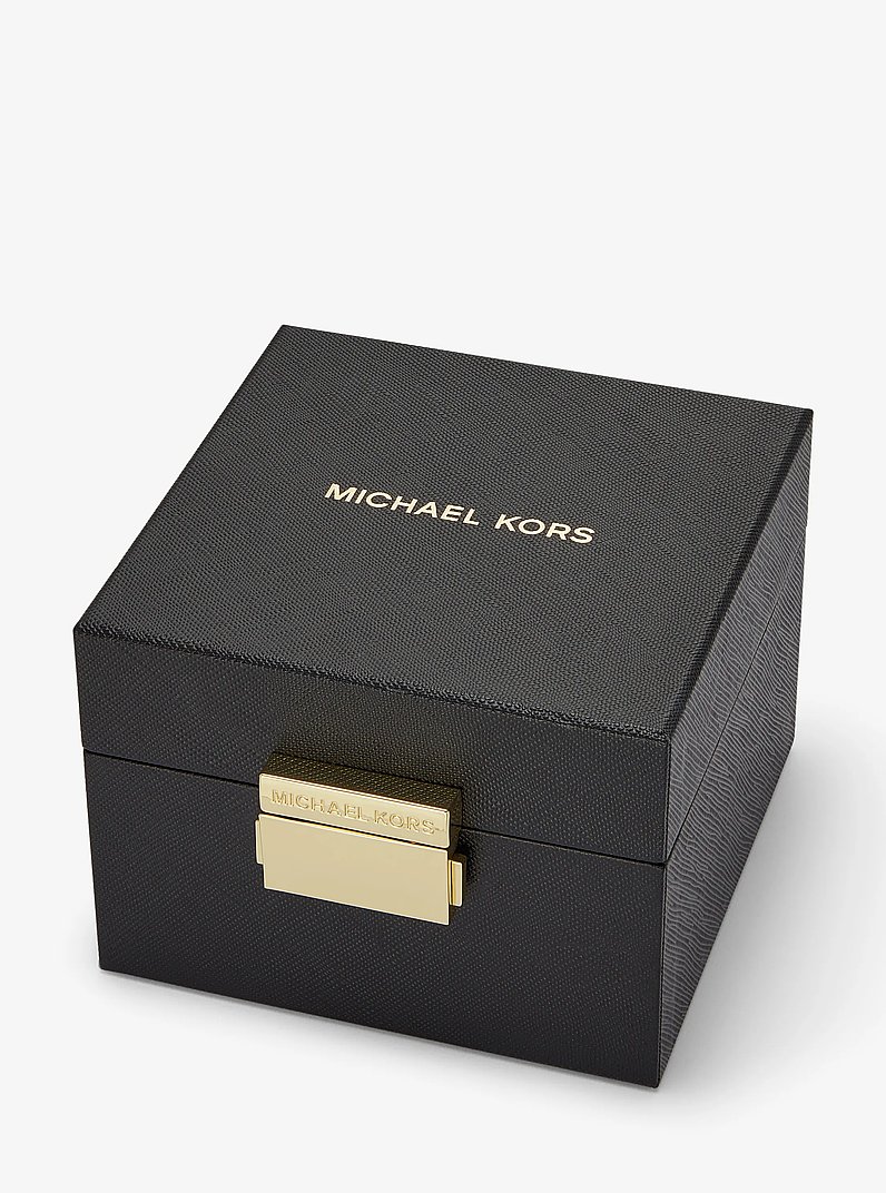 Petite Emery Pav&eacute; Silver-Tone Watch and Jewelry Gift Set in SILVER | Michael Kors