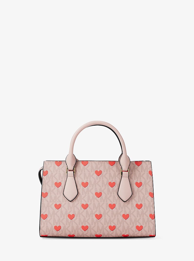 Petite sacoche Sheila &agrave; logo Signature et &agrave; ornements in ROSE POUDR&Eacute; | Michael Kors