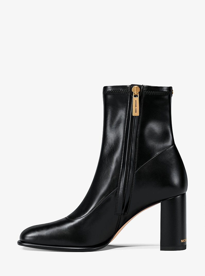 Vienna Block Heel Boot in BLACK | Michael Kors