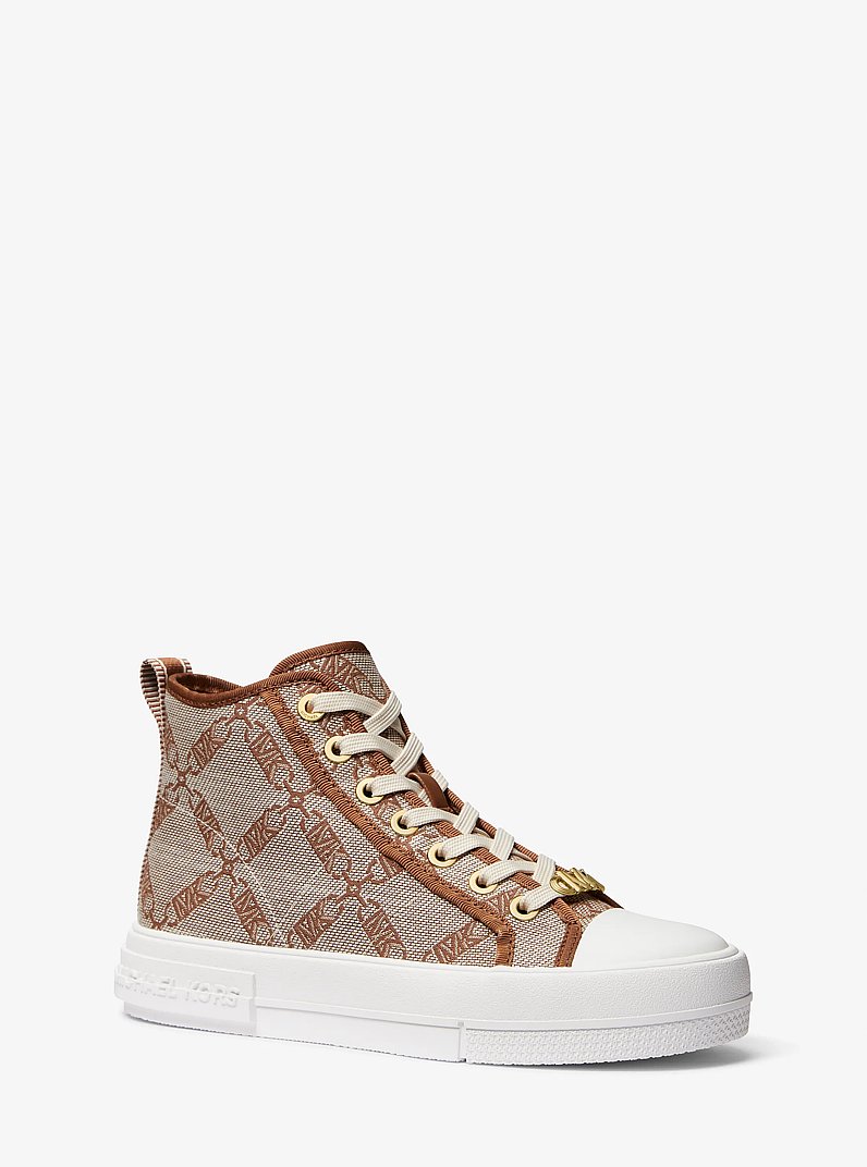 Evy Empire Logo Jacquard High-Top Sneaker