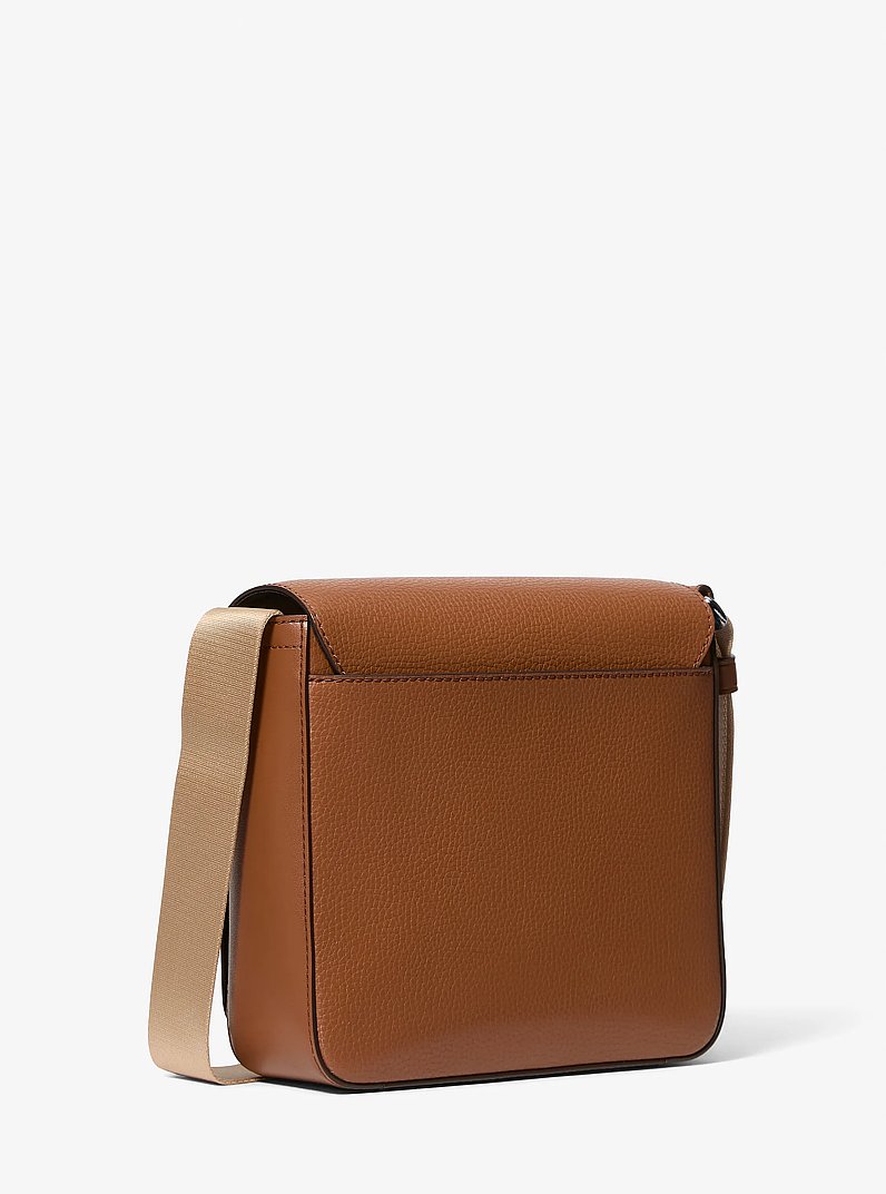 Cooper Pebbled Leather Crossbody Bag in LUGGAGE | Michael Kors