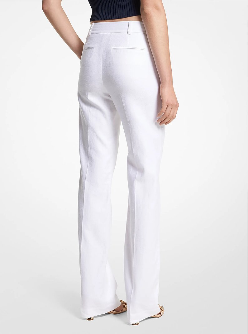 Linen Blend Pants in WHITE | Michael Kors
