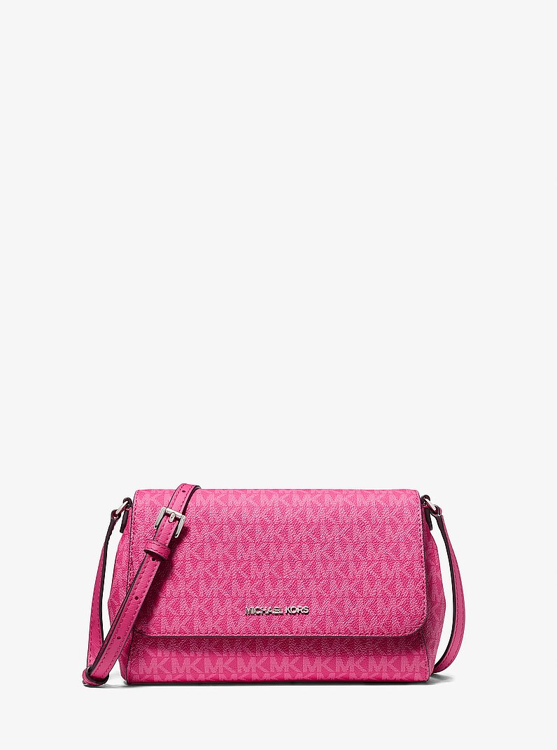 Jet Set Signature Logo Convertible Crossbody Bag in DRAGONFRUIT | Michael Kors