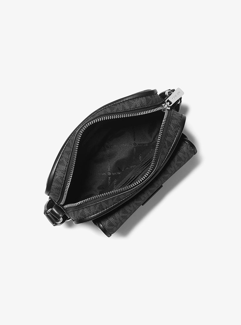 Bradshaw Extra-Small Signature Logo Camera Crossbody in BLACK | Michael Kors