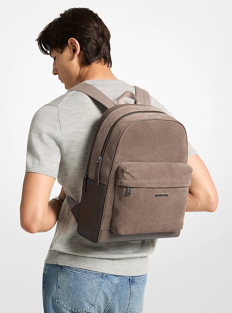 Pacey Suede Backpack in MUSHROOM | Michael Kors