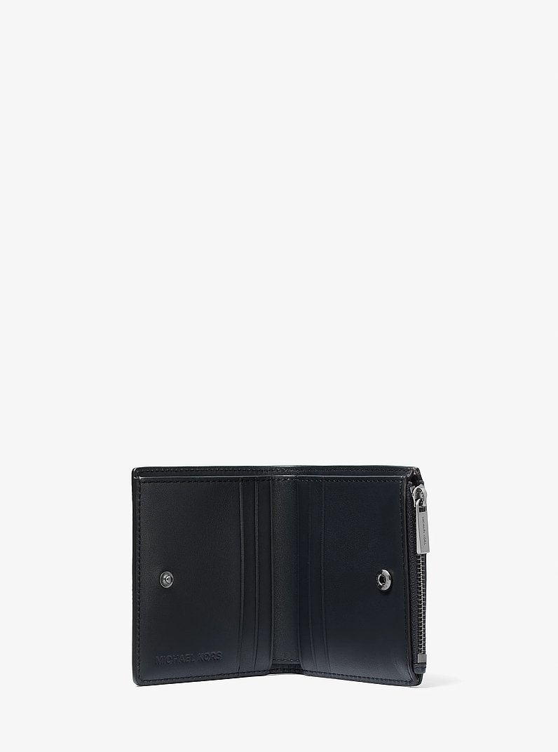 Edison Saffiano Leather Wallet in NAVY | Michael Kors