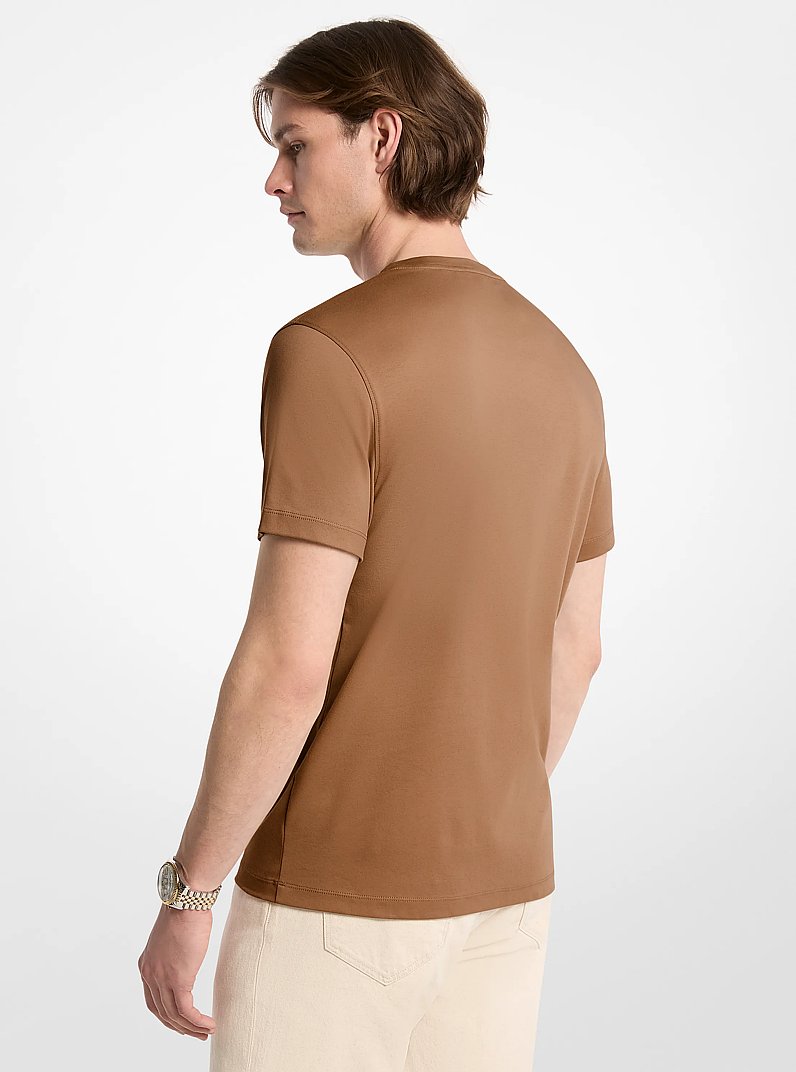 T-Shirt aus Baumwolle in DUFFLE | Michael Kors