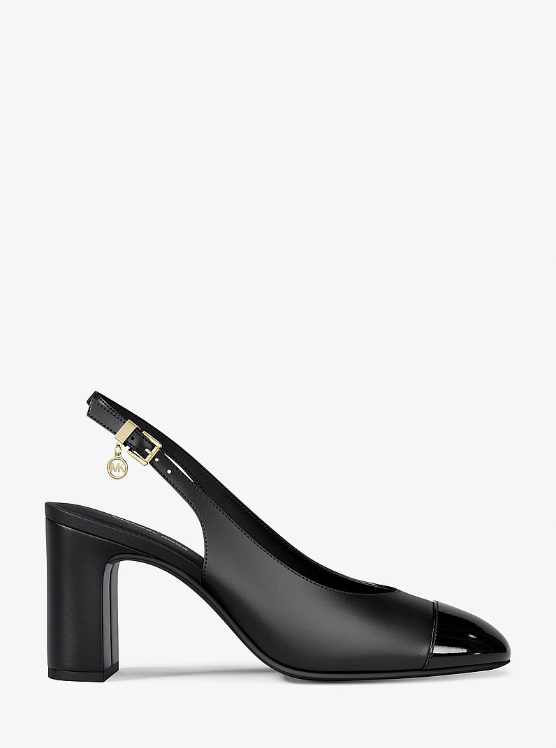 Zapato de sal&oacute;n Piper Flex de piel con tal&oacute;n descubierto in NEGRO | Michael Kors